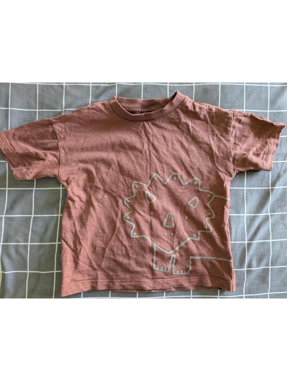 Next flocked stegosaurus dinosaur tee